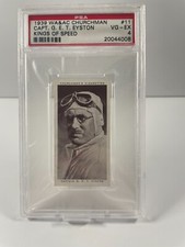 1939 Churchman's Kings of Speed - #11 George Eyston PSA 4