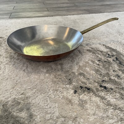 Vintage Paul Revere 1801 Copper Stainless Steel Fry Pan 10.5