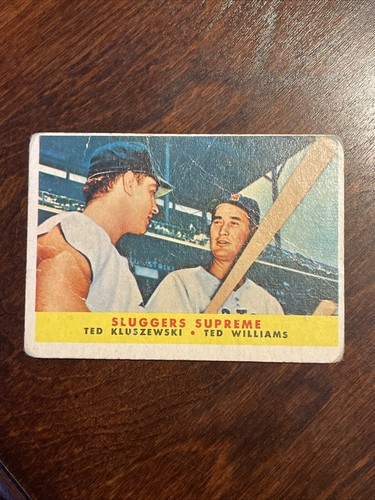 1958 Topps #321 Ted Kluszewski Ted Williams Sluggers Supreme