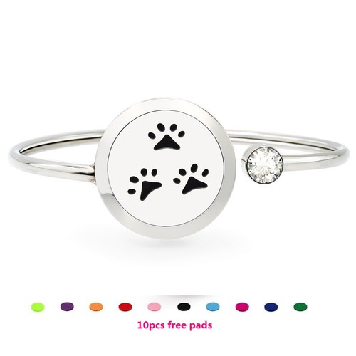 25mm  Rotatable Perfume Bangle Bracelet  Diffuser Essential Aromatherapy Locket - Picture 29 of 209