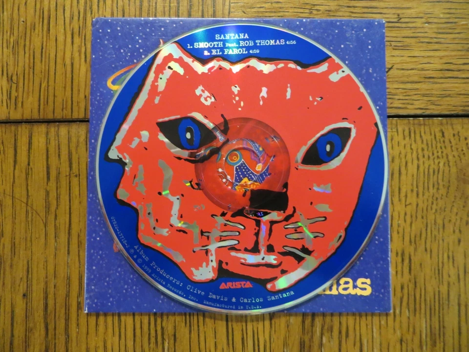 Santana Feat. Rob Thomas – Smooth - 1999 - Arista 07822-13718-2 VG CD SINGLE!!! - Image 3 of 3