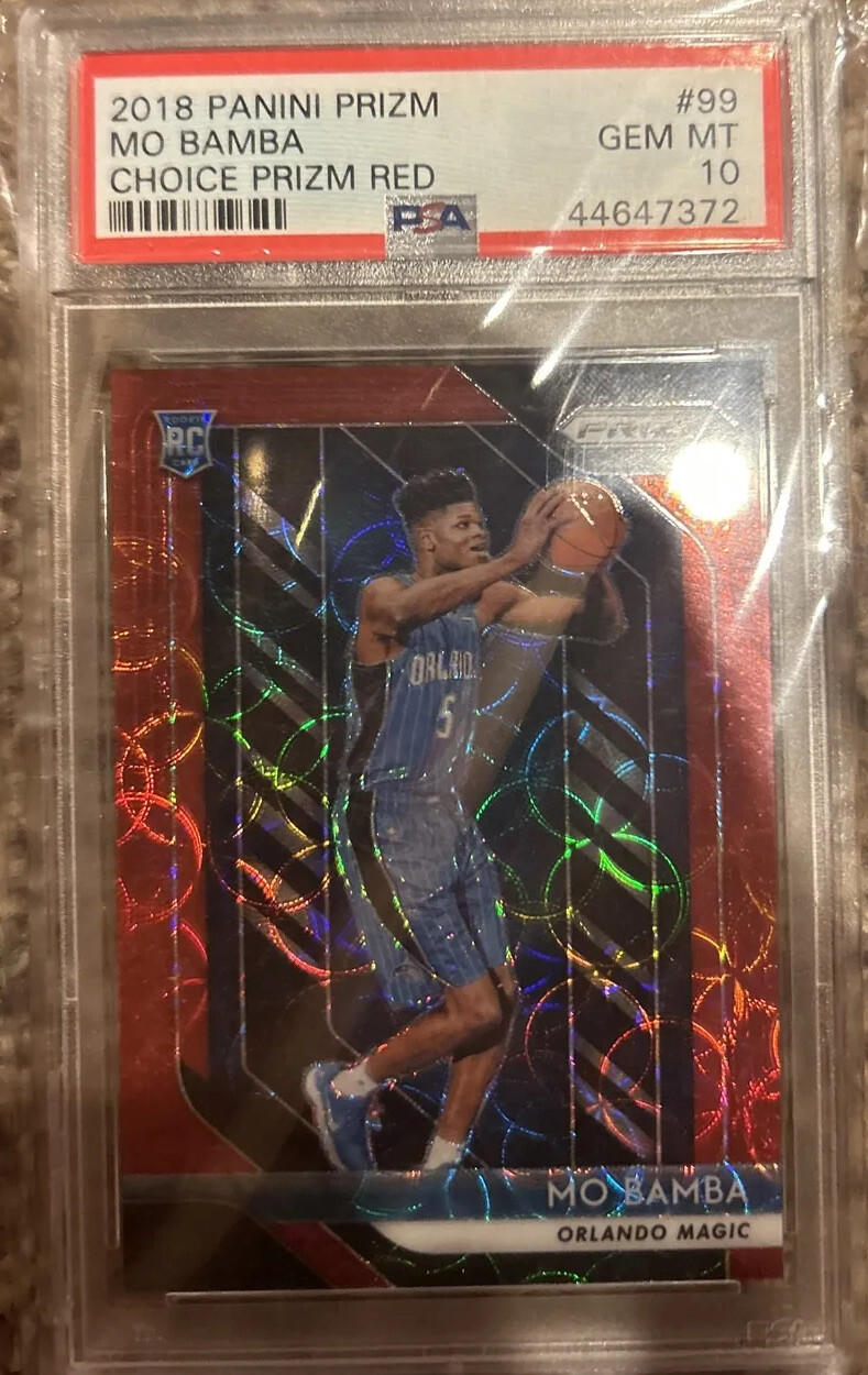 2018 panini choice prizm RED mo bamba rookie PSA 10. 17/88 super rare