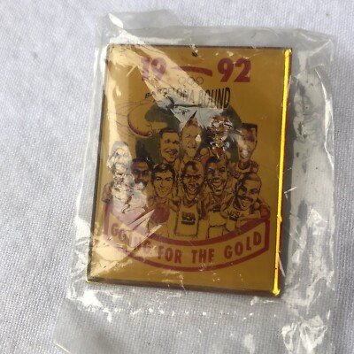 1992 Barcelona going for the gold men's Olympic basketball team vintage pin