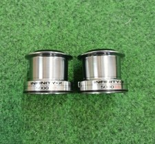 2× Daiwa Infinity-X 5000 BR Spare Spools - Great Condition - Electric Coils Spools Carp
