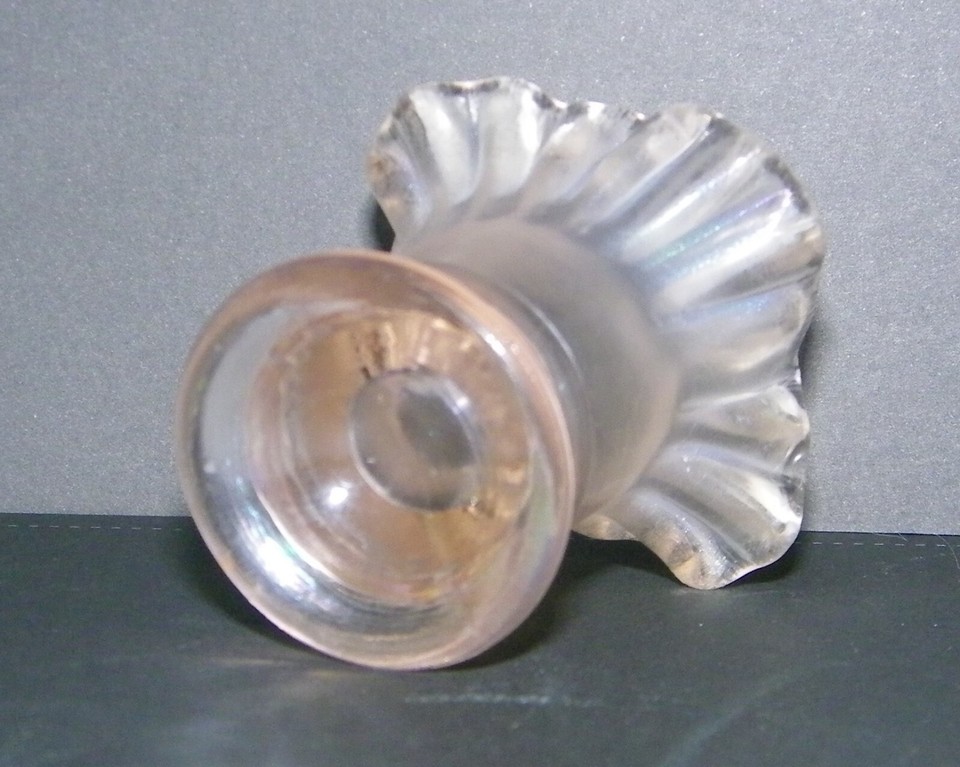 Fenton 37 for Levay Mini Miniature Square Basket Vase Pink Velva Rose