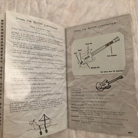 Guitar Hero  Manual Only. Play Station 2. Pre-owned.