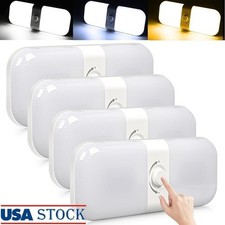 12V RV LED Lights Dimmable 3 Color Temperature Soft Light Night Indicator New