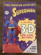 Three Dimension Adventures Superman 3-D 1997 DC No Glasses Reprint LOW