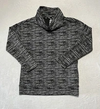 RBX Sweatshirt Women’s Medium Cowl Neck Long Sleeve Pockets Athleisure Black