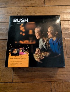 Bush cdvd100w1swm/P portable dvd player swivel screen black new & boxed Rare