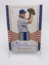 2018 Panini National Treasures Clayton Kershaw Auto Patch Autograph /5 Dodgers
