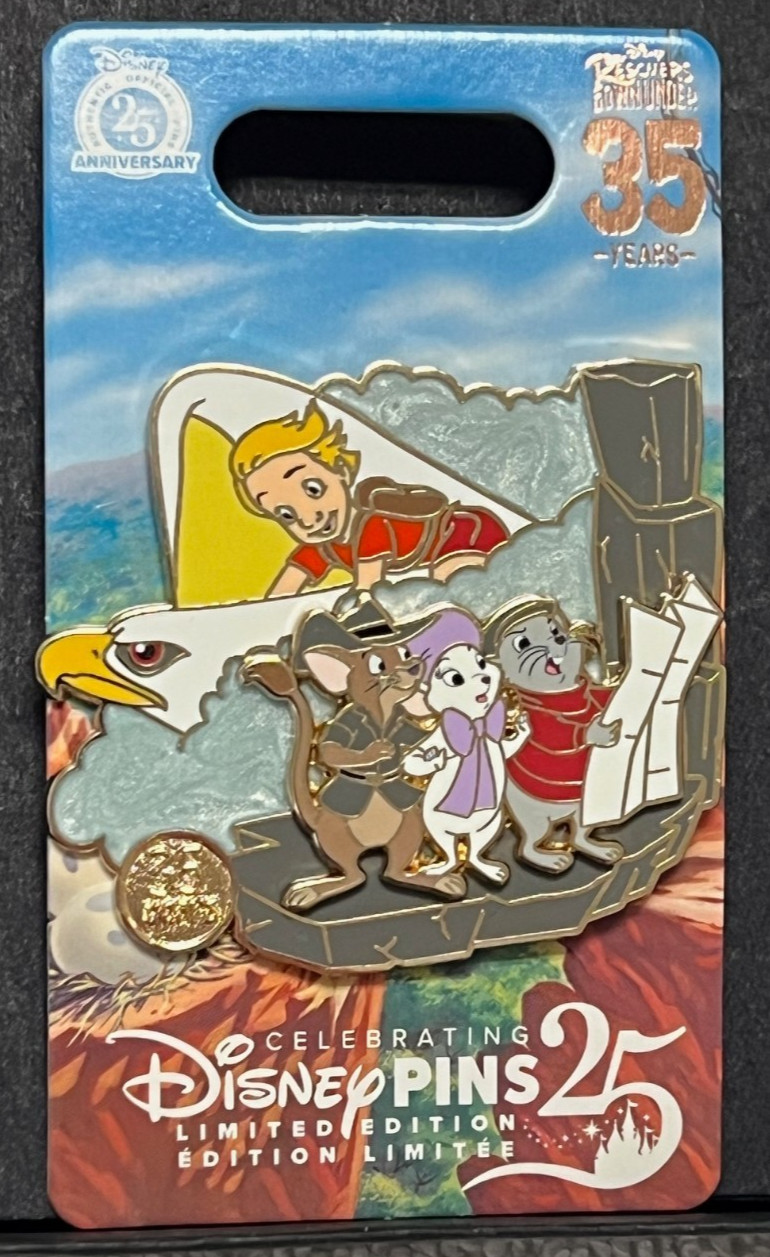 Disney Marahute & Cody The Rescuers Down Under 35th Anniversary LE 3000 Pin