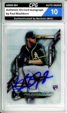 Authentic On-Card Autograph Signed by Paul Blackburn CPG Auto Grade 10