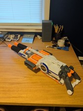 Nerf N Strike Elite Rhino Fire Blaster Gun No Tripod No Ammo Drums Tested Works