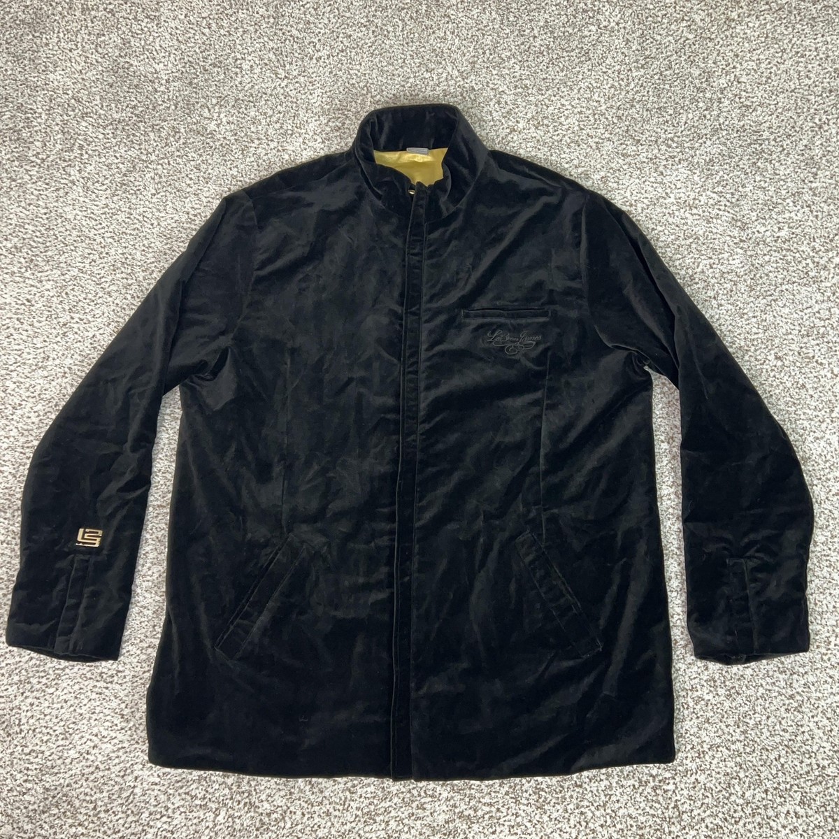 Nike Jacket Mens 3XL Black Embroidered LeBron James Velvet Kings