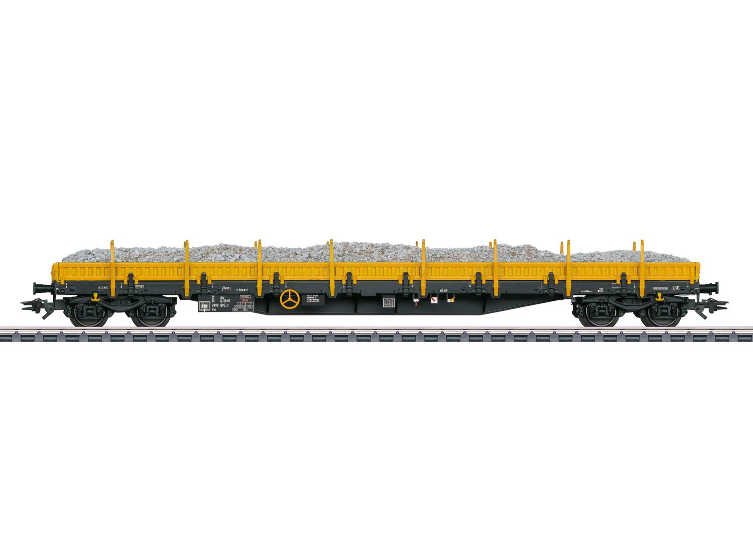 Märklin H0 47168 Niederbordwagen Res der On Rail ""mit Schotterladung"" NEU + OVP