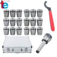 ER32 Spring Collets 18 Pack Set for MT3 Tool Holder M12 Thread CNC Machine