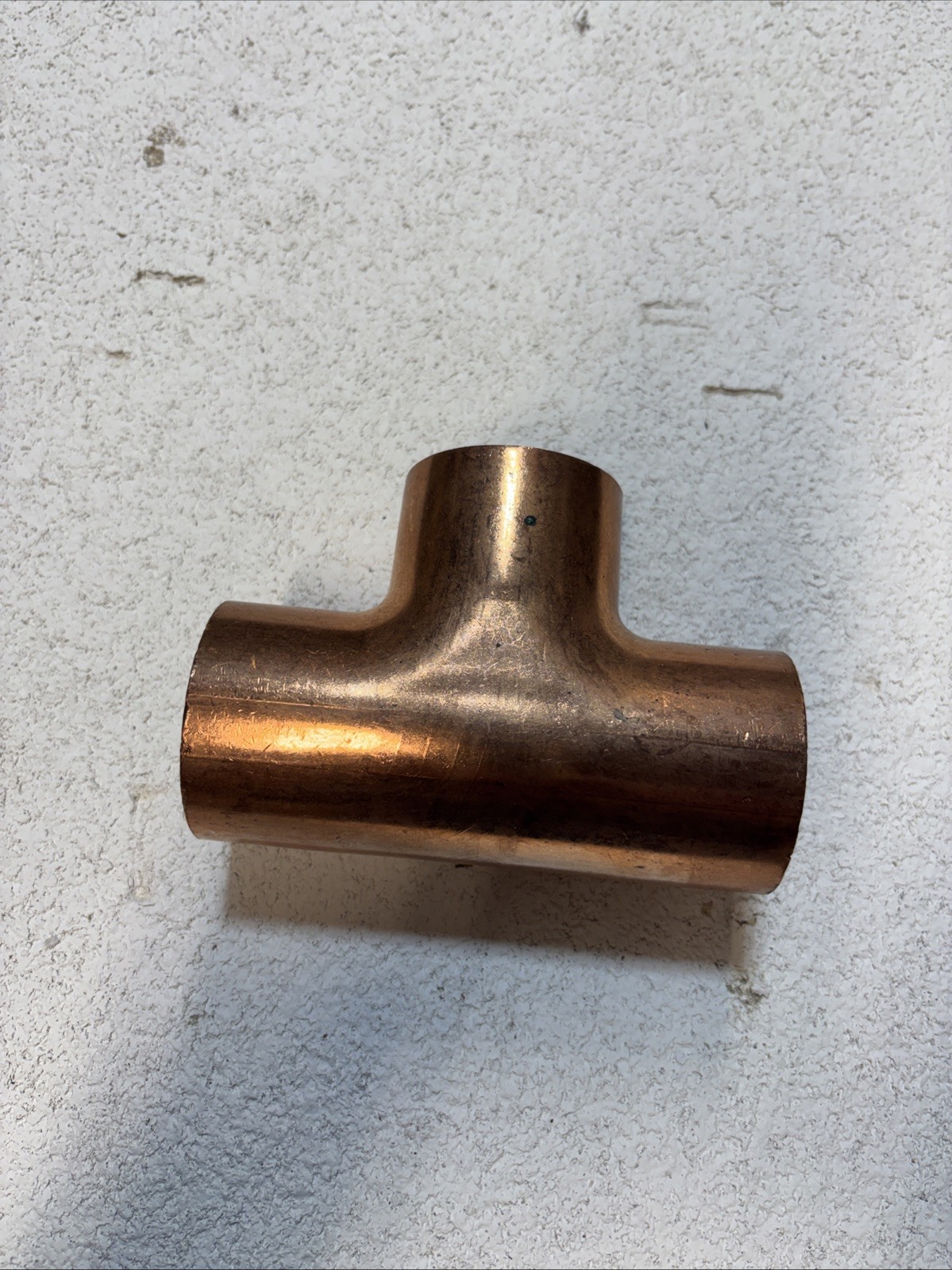 2" Copper Tee Fitting. CxCxC Sweat Solder Plumbing