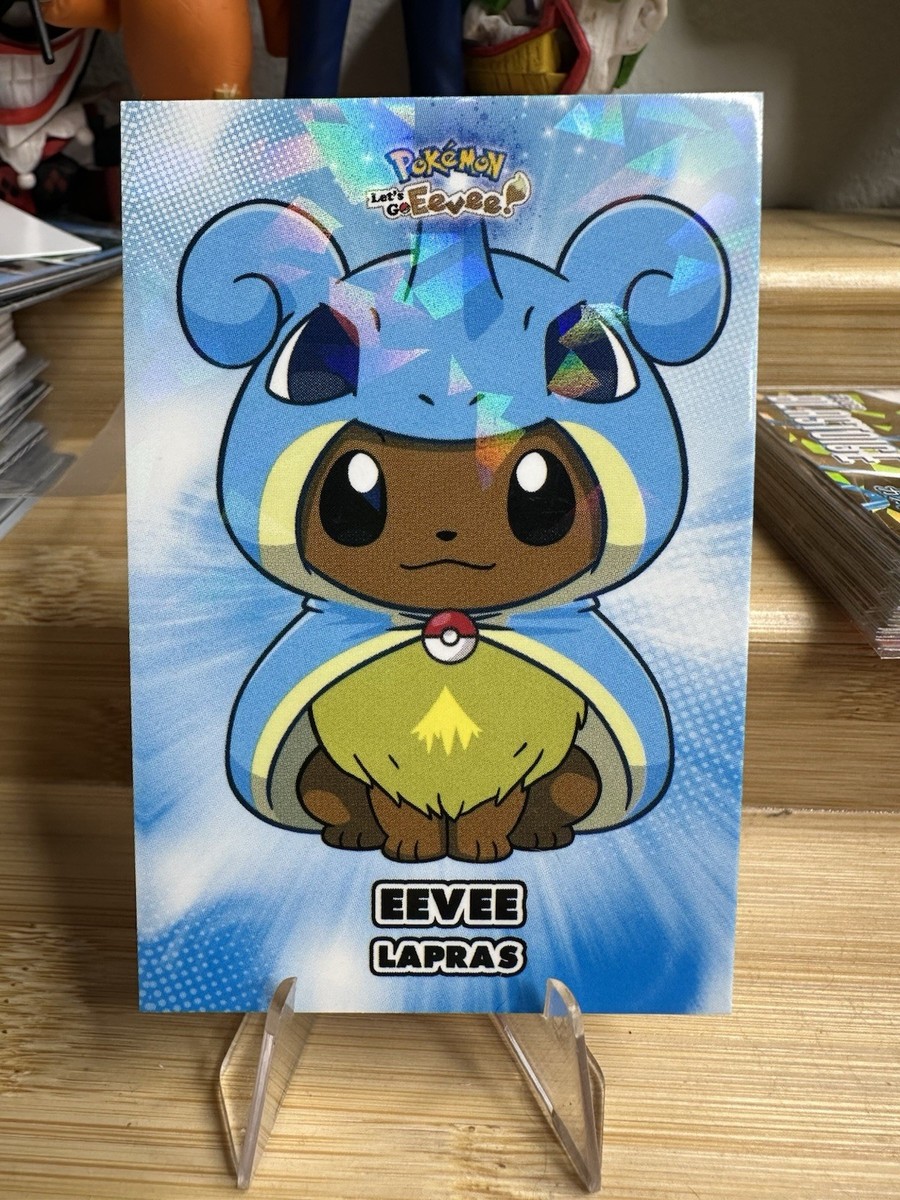 Eevee Lapras Poncho Crack Ice Pokemon Let's Go Eevee! Card