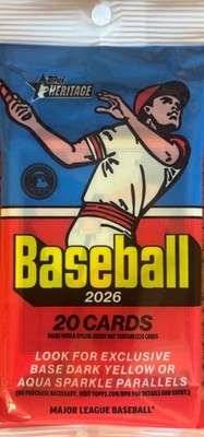 2026 Topps Heritage MLB: Base Cards (1 - 250) - Pick Your Own!