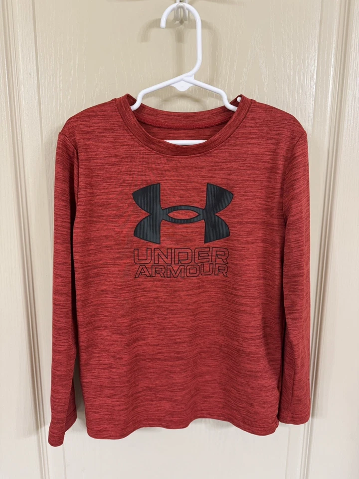 LOT of 9 - Boys Sz 5, 6 UNDER ARMOUR NIKE Shirts Seven Sz 6, Two Sz 5, Long & SS - Image 4 of 4