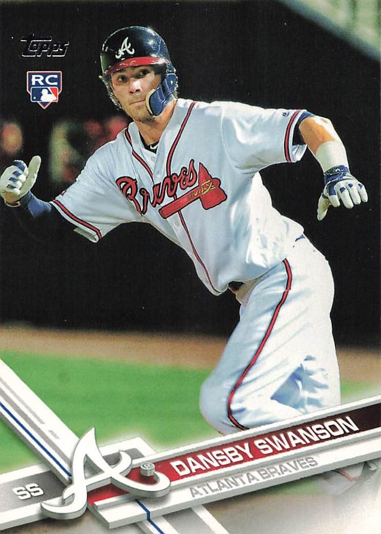 2017 Topps SERIES 1 - Dansby Swanson #87 White Jersey (RC)
