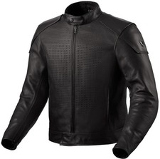 Chaqueta de moto de cuero negra Rev'It Morgan para hombre 50 EUR