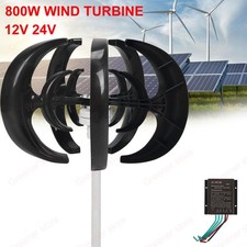 800W Vertikale Wind Turbine Generator Windkraftanlagen Windrad Lantern 12V/24V