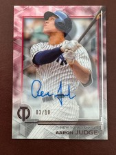 2019 Topps Tribute Aaron Judge Autograph Red Parallel 3/10