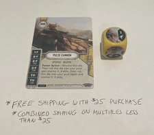 Star Wars Destiny Spark Of Hope Card & Die #54 Pulse Cannon 