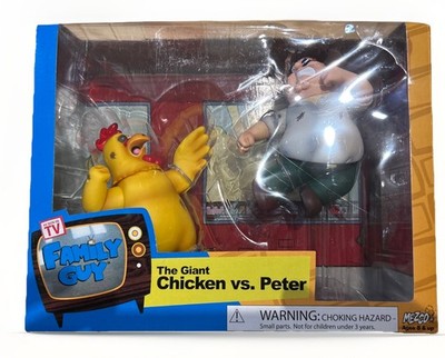 VINTAGE Family Guy The Giant Chicken vs. Peter Figure 2-Pack 2010 Mezco
