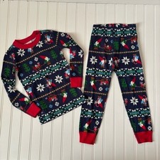 Hanna Andersson  Boy's Gnome Festive Holiday Christmas Pajama Set Size 4 NWT