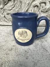 Sunset Hill Stoneware The Homestead 1766 Historic Site Blue Mug