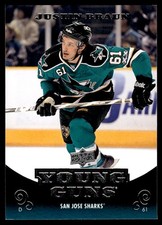 2010-11 Upper Deck Young Guns Justin Braun Rookie San Jose Sharks #489