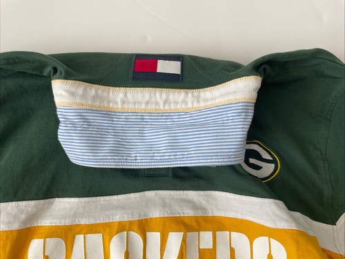 Tommy Hilfiger Green Bay Packers Manga Larga Rugby Martin Polo Hombres 2XL - Imagen 13 de 13
