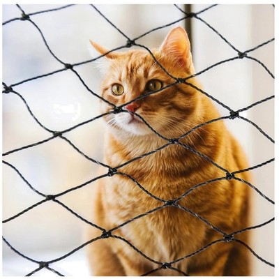Katzennetz Balkon Katzenschutznetz Drahtverstärkt 6x3m, wetterfest, UV-beständig