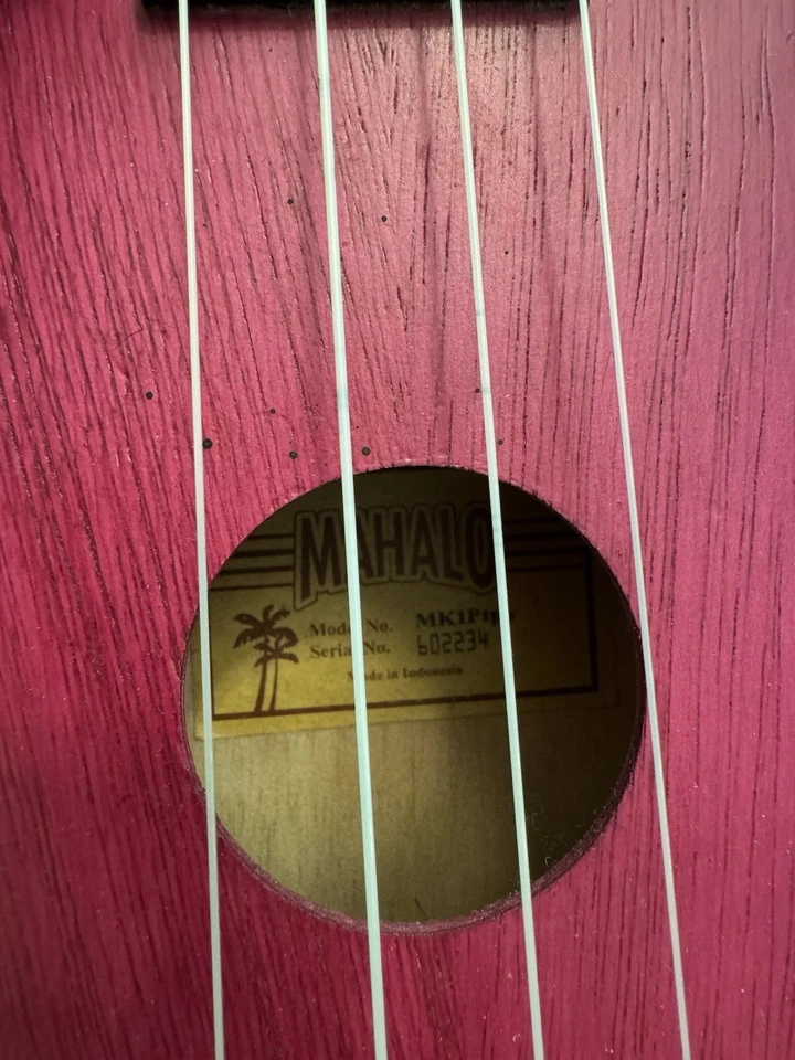 Mahalo MK1PINK Soprano Ukulele Pink Aquila strings *GREAT VALUE* - Image 4 of 4