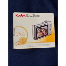 Kodak EasyShare C763 7.1MP Digital Camera Silver Tested Complete w Box Charger