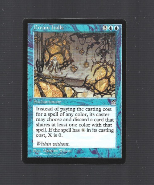 Rare Dream Halls MTG Near Mint NM Condition Stronghold Enchantment Card