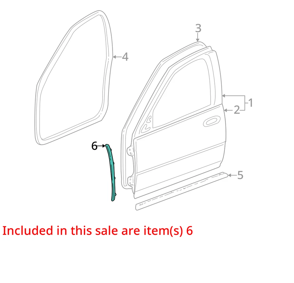 Se adapta a Cadillac Sevilla 1998-2003 Weatherstrip ASM FRT S/D F 25628637 - NUEVO OEM Foto 2 de 3