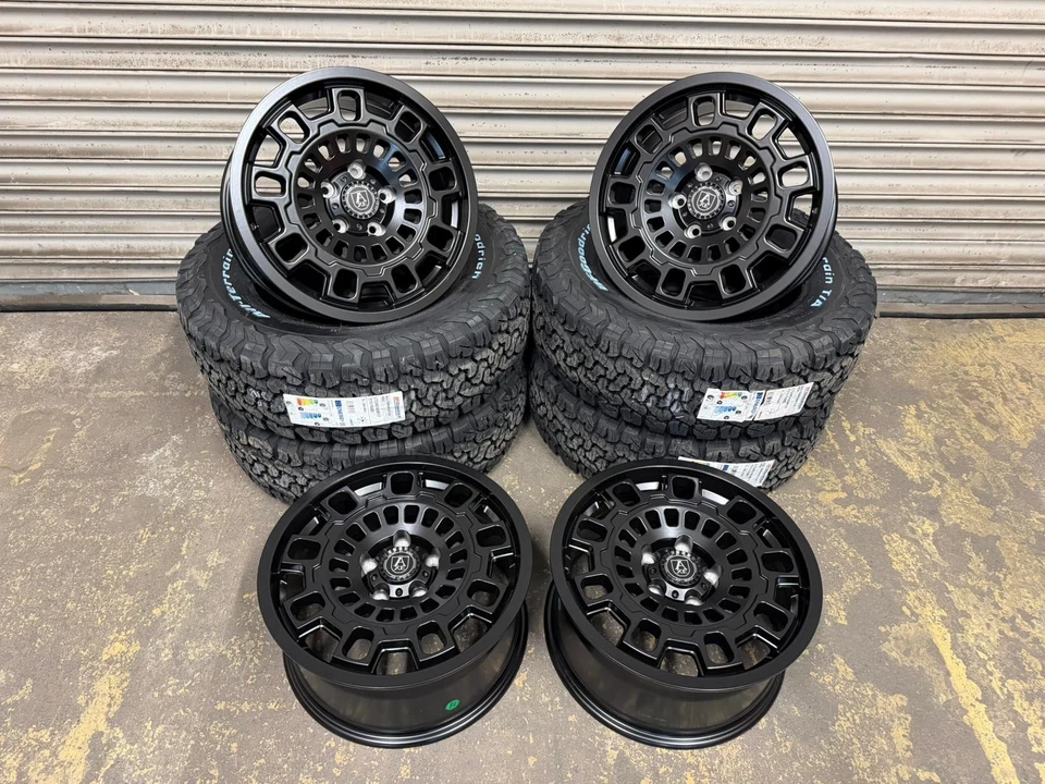 VW Transporter T5 T6 17” Wheels & Tyres Axe EX38 Swamper 245/65R17 BFGoodrich - Image 2 of 4