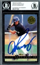 Alex Rodriguez Beckett BAS Signed 1993-94 Classic Images Rookie Autograph