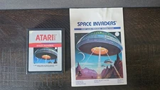 Space Invaders Silver Label - Authentic, Tested - Atari 2600 & manual