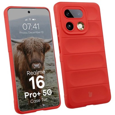 Handyhülle für Realme 16 Pro Plus 5G Bizon Case Cover Schutzhülle Etui Hülle Rot