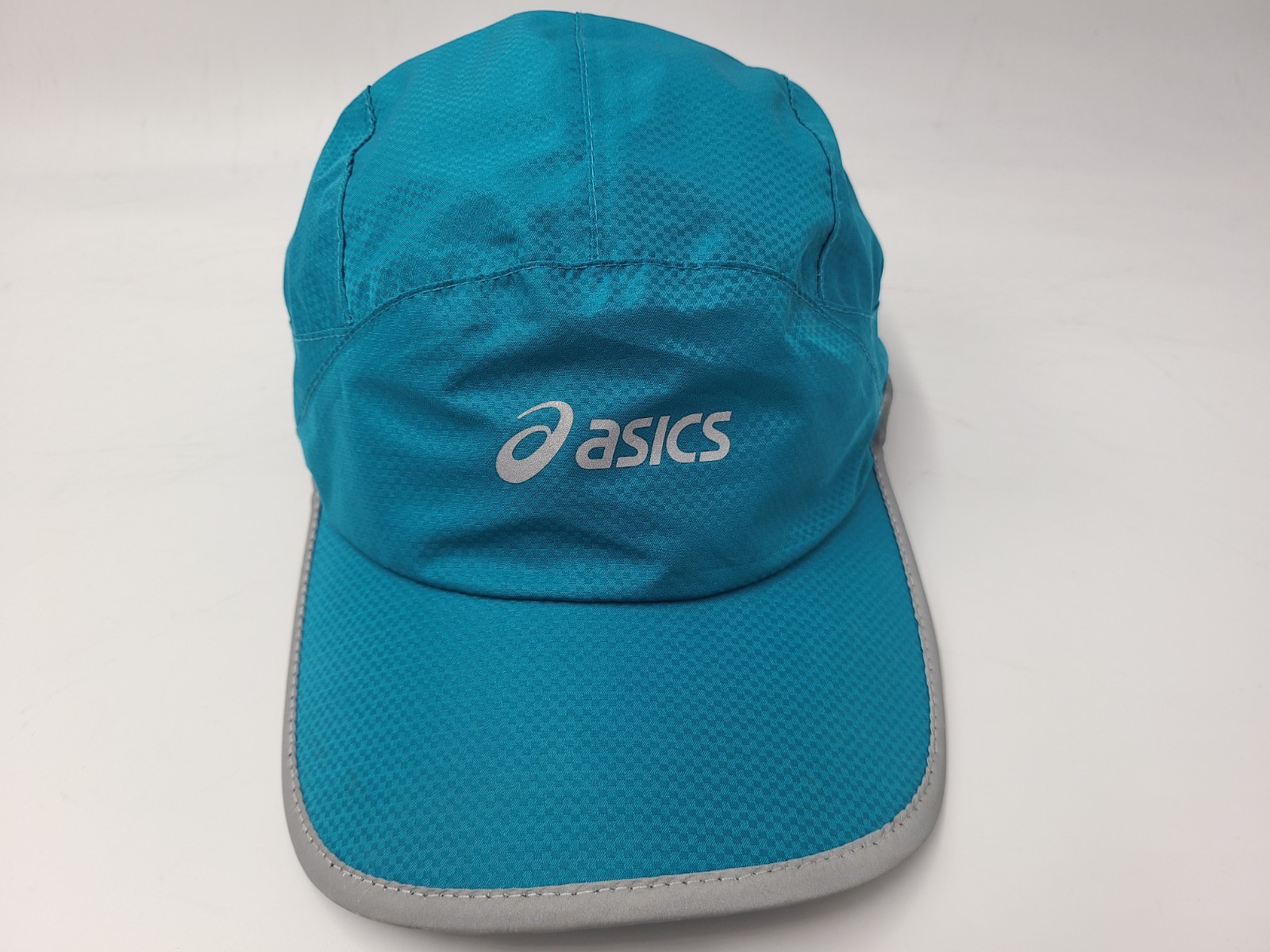 Asics 5 Panel Adjustable Hat Cap Run Hike Outdoors Marathon Dad Men Women Blue
