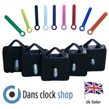 New Quartz Clock Repair Kit Movement Mechanism Motor & Coloured Hands & Fittings