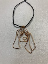 Basset Hound Outline Necklace Dog Jewelry