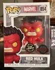 CHASE Funko Pop! Marvel: RED HULK (Thaddeus Ross) #854 GITD Hot Topic Exclusive