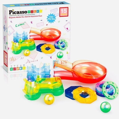 #ad PicassoTiles Magnetic Marble Run Game – Fun Family STEAM Building Set $18.00