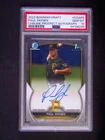 2023 Topps Bowman Draft Paul Skenes 1st Chrome Prospect Auto On Card PSA 10